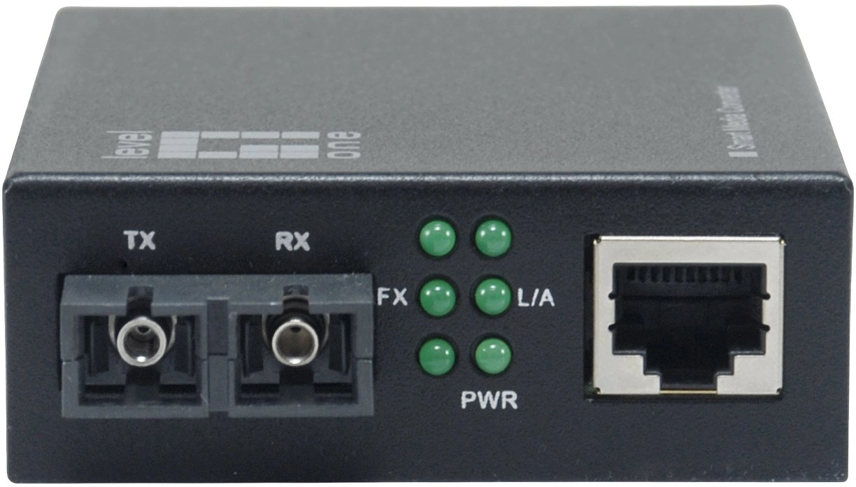 LevelOne Smart Gigabit RJ45-SC Media Converter
