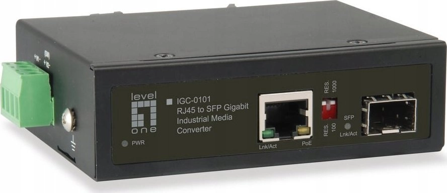 LevelOne RJ45 to SFP Gigabit Industrial