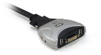 LevelOne 2-Port USB DVI-D Single Link