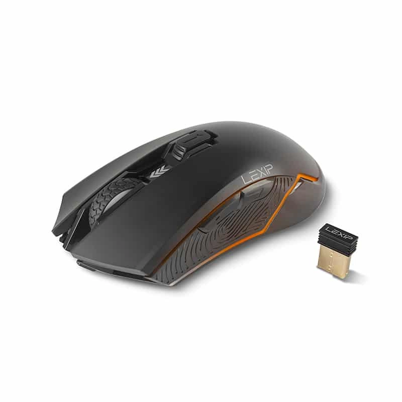Lexip AR18 pele Speļu Labā roka RF Wireless + USB Type-A Optisks 4800 DPI