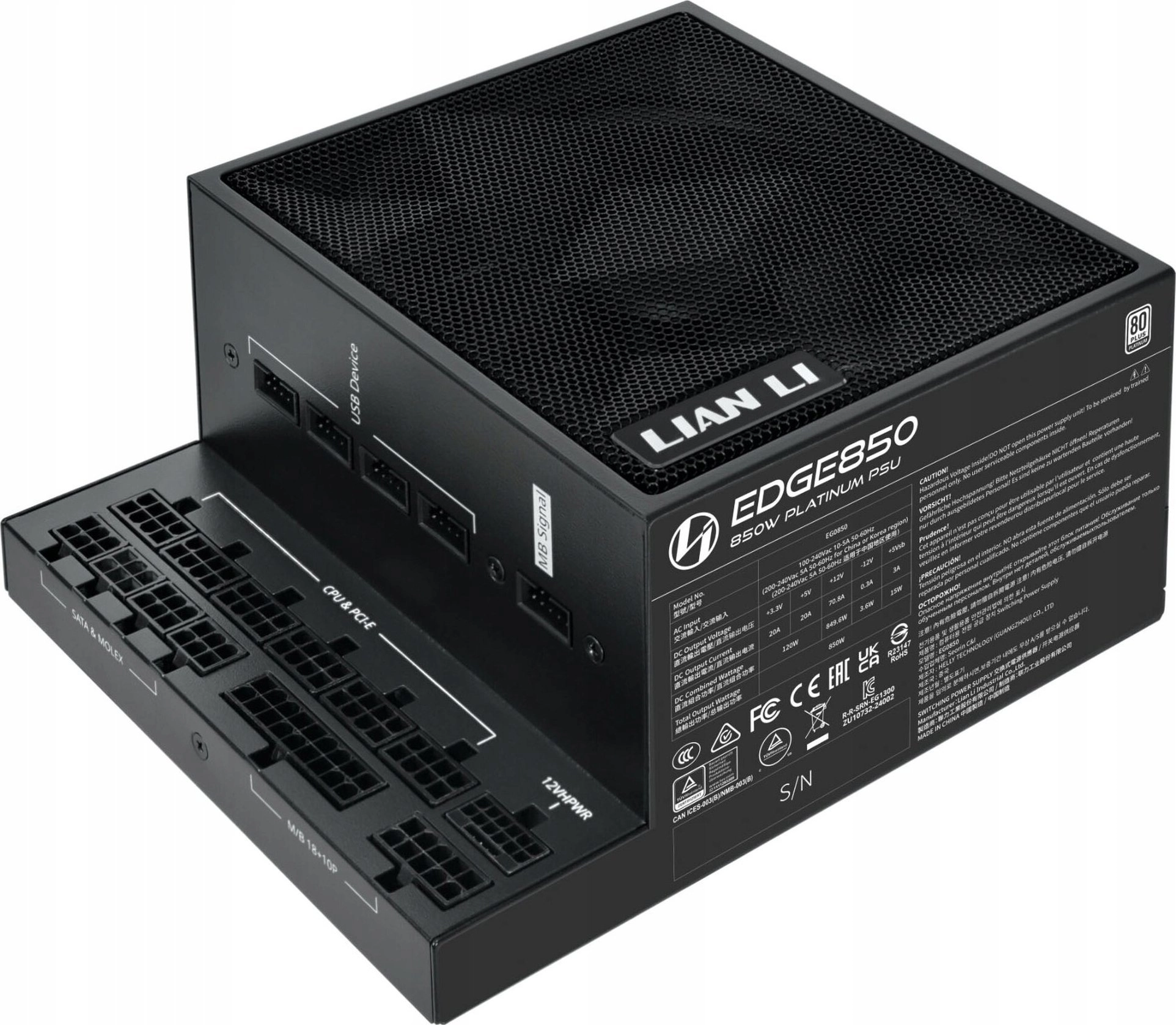 Lian Li EDGE EG850 850W power