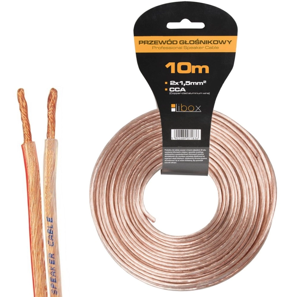 Libox Kabel głośnikowy 2x1 50mm LB0008-10