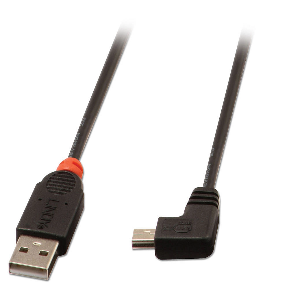 Lindy USB2.0 A/Mini-B 90 Degree