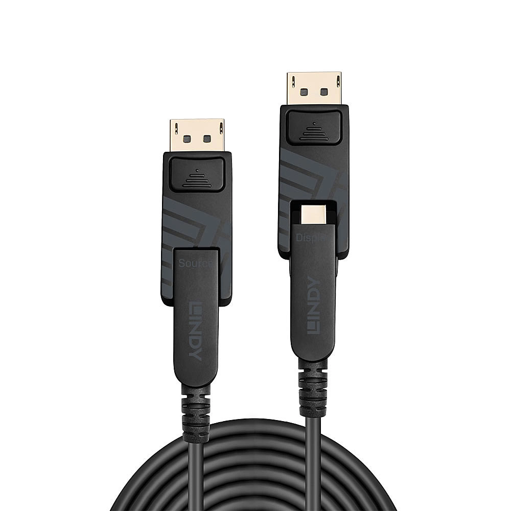 Lindy 100m Fibre Optic Hybrid Mini