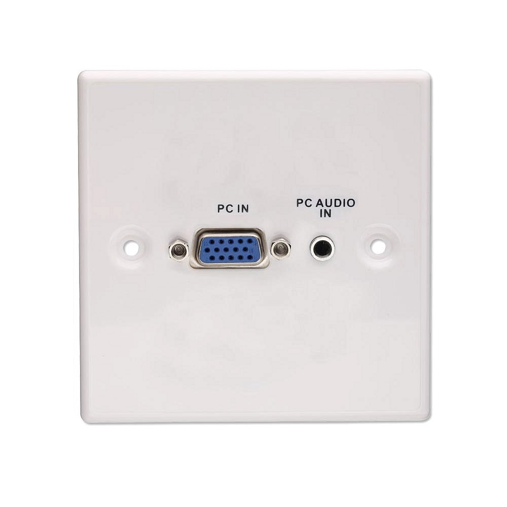Lindy VGA/Audio Faceplate Metal 5352796