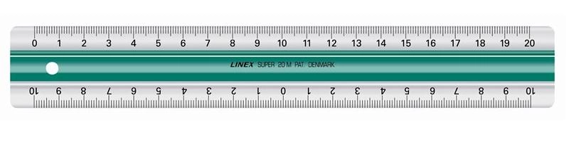 Linex 100202515 ruler Desk ruler 200
