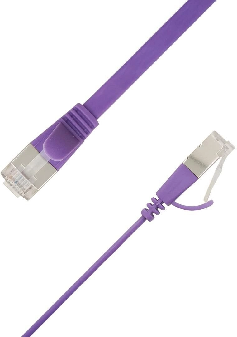 M-CAB Flat U/FTP Cat6A Purple 2m