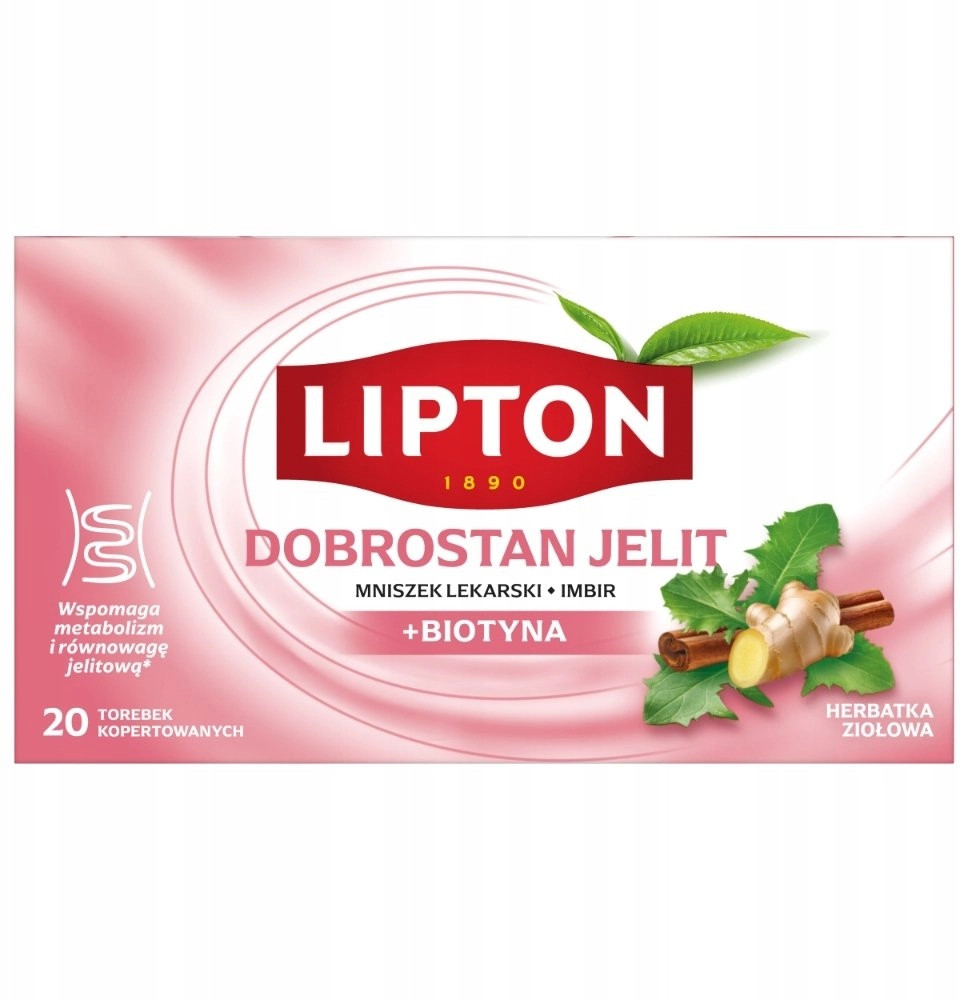 Herbatka ziołowa Lipton Dobrostan Jelit 17x1