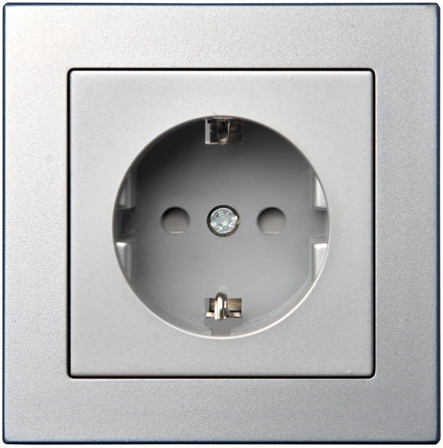 PROTECTED SCH.SOCKET WITH PLUG-IN TERM