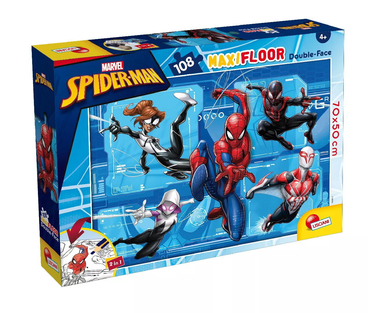 Lisciani Marvel Puzzle Df Maxifloor 108
