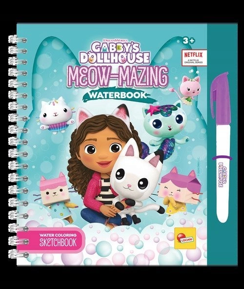 Lisciani Water painting book Meow-Mazing Gabi`s