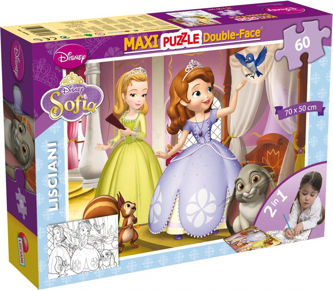Lisciani Puzzle dwustronne Maxi 60 Sofia