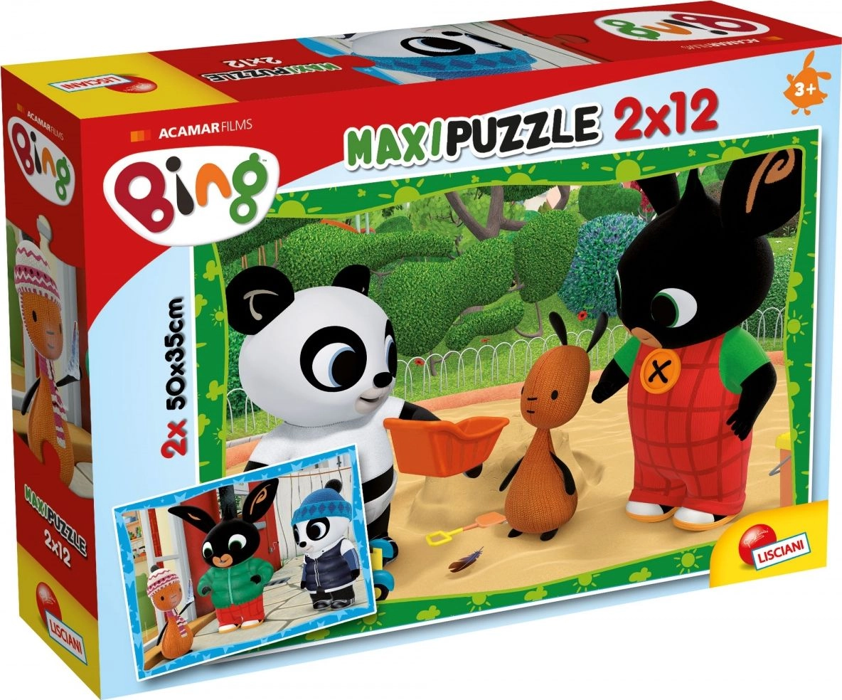 Lisciani Puzzle Maxi 2x12 pieces Bing