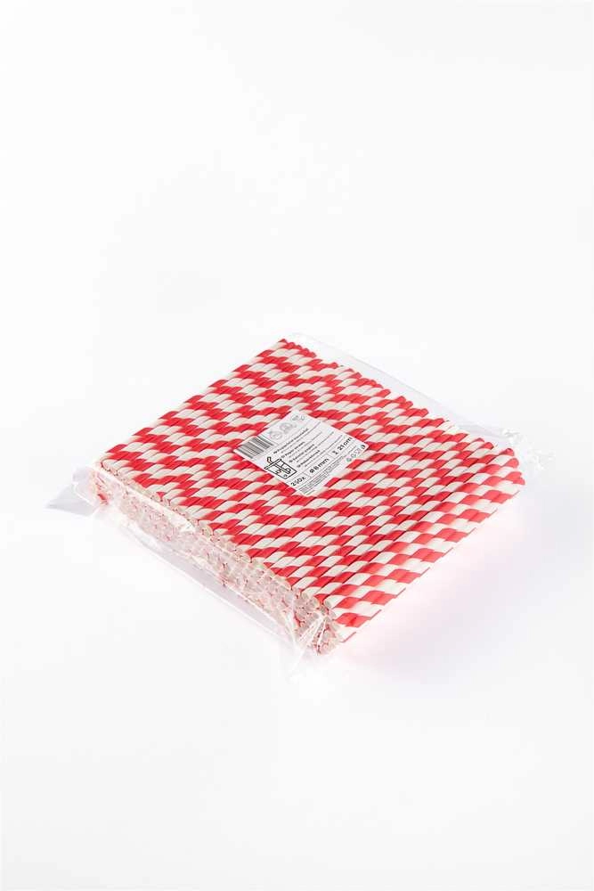 Live Paper Paper straws ZigZag red/striped