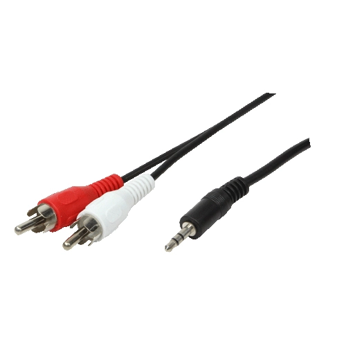 LogiLink 1x3.5mm - 2xRCA  5m
