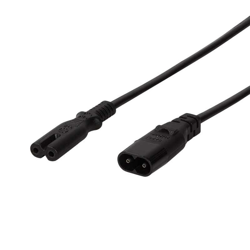 LogiLink 2m  IEC 60320-C8/IEC 60320-C7 Black