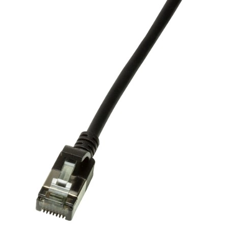 LogiLink Slim U/FTP networking cable Black