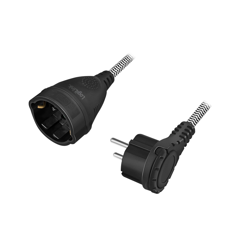 LogiLink LPS104 power cable Black  White