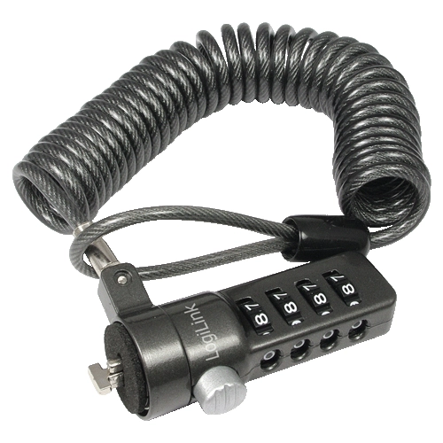 LogiLink NBS004 cable lock Black 1