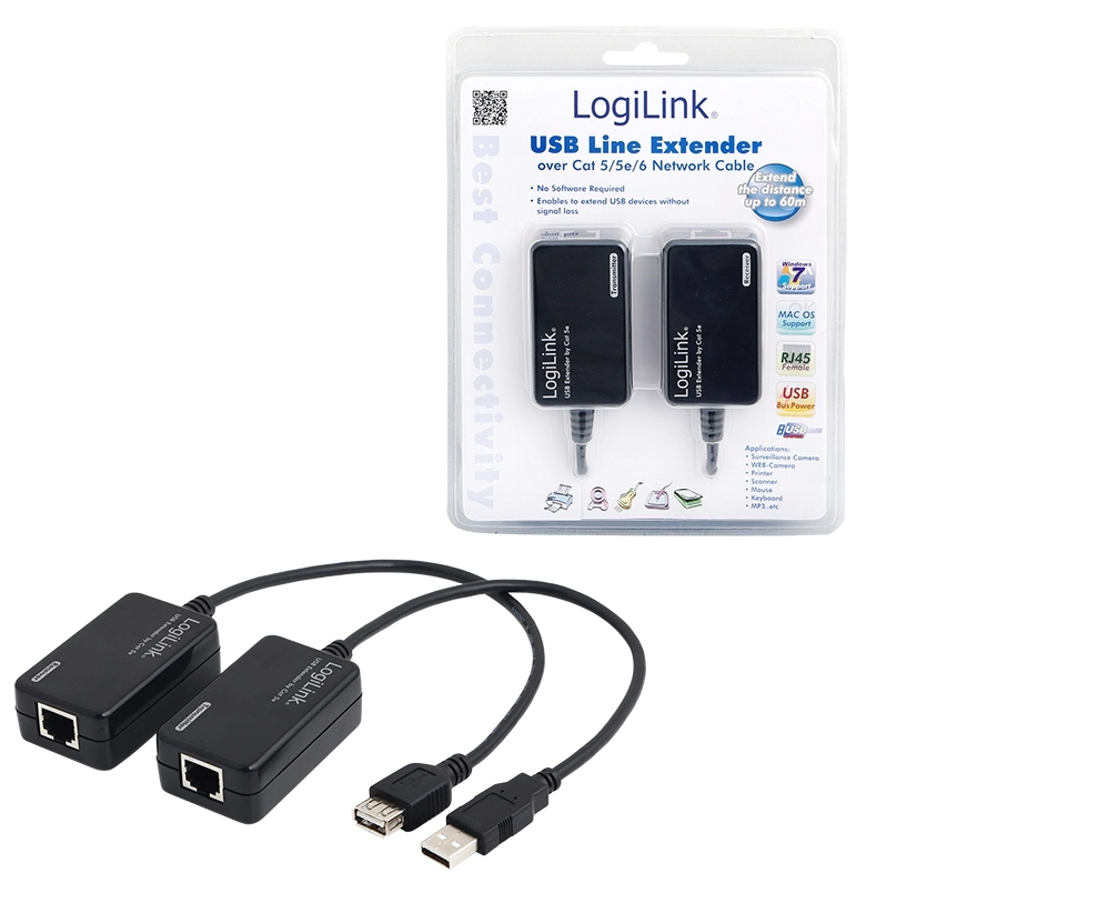 LogiLink Line Extender USB via CAT5/6