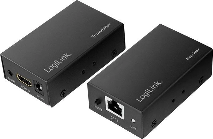 LogiLink Audio/Video-Extender HDMI 1xRJ45 Cat5e/Cat6 1080p