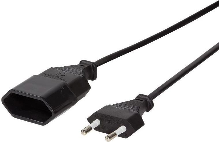 LogiLink 3m  2xCEE 7/16 Black CEE7/16