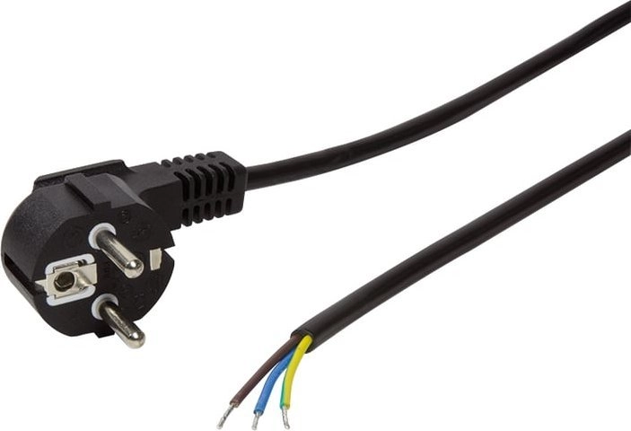 Logilink power cable CEE7/7 plug 90°