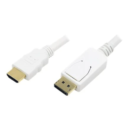 LogiLink 2m  HDMI-DP DisplayPort White CV0055