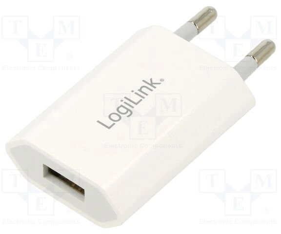 Ładowarka LogiLink Ładowarka sieciowa USB-A  5W