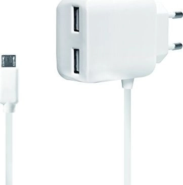 LogiLink USB Steckdosenadapter+Micro-USB-Kabel 2 x USB