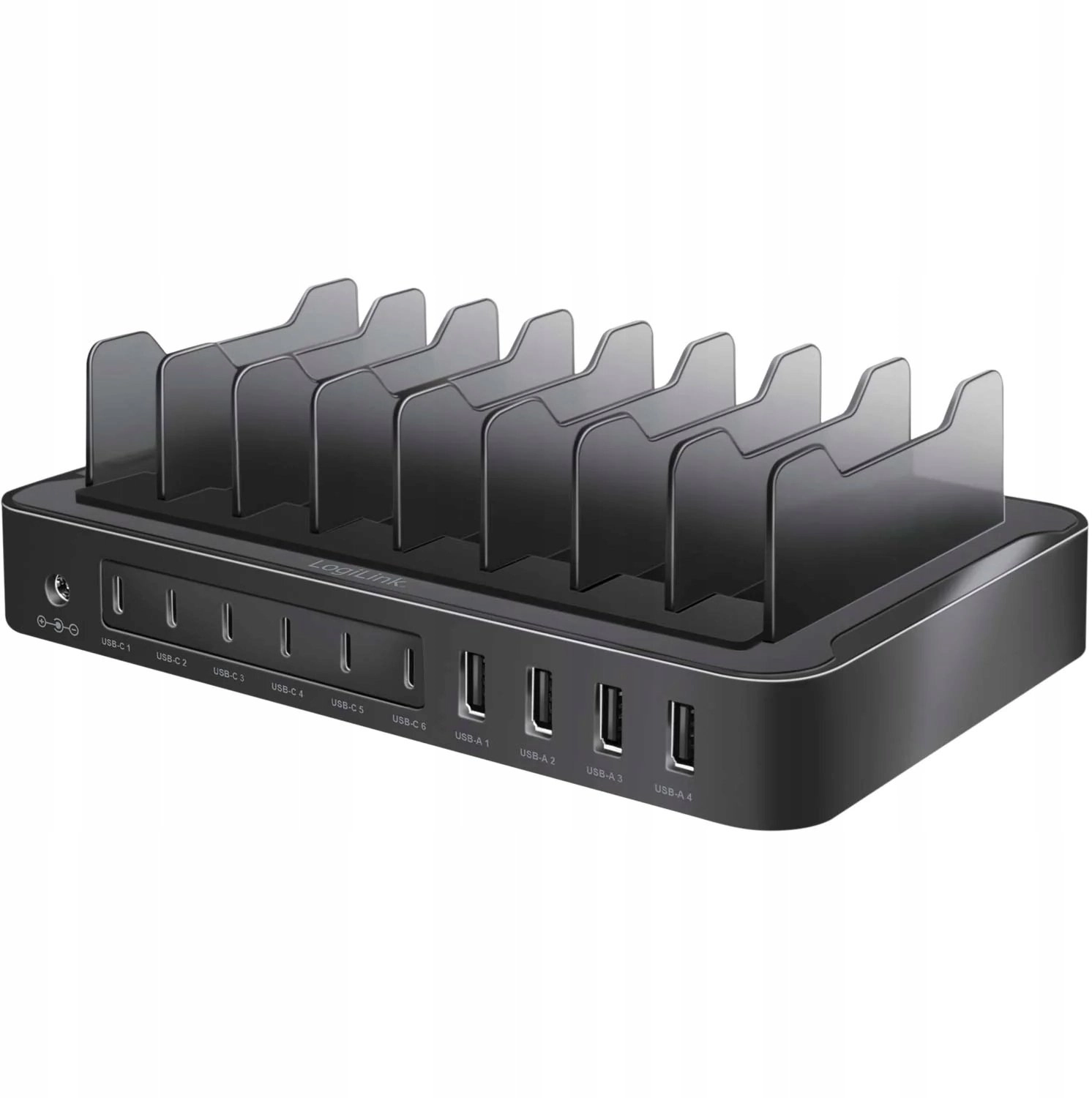 Logilink USB-C-Ladestation 4xUSB-A 6xUSB-C PDQC 3