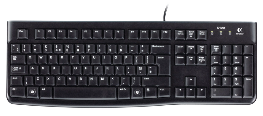 Logitech K120 ar vadu tastatūra