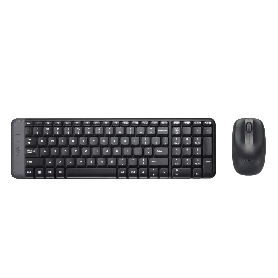 Logitech Wireless Combo MK220 tastatūra Pele iekļauta Birojs RF Bezvadu QWERTY Itāļu Melns
