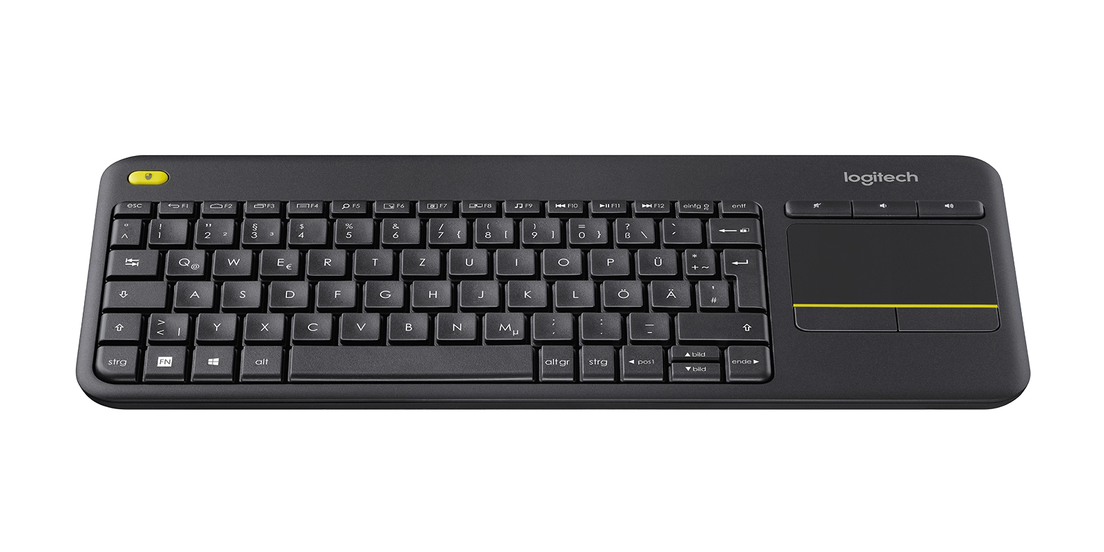 Logitech 920-007127 tastatūra Mājas RF Bezvadu QWERTZ Vācu Melns