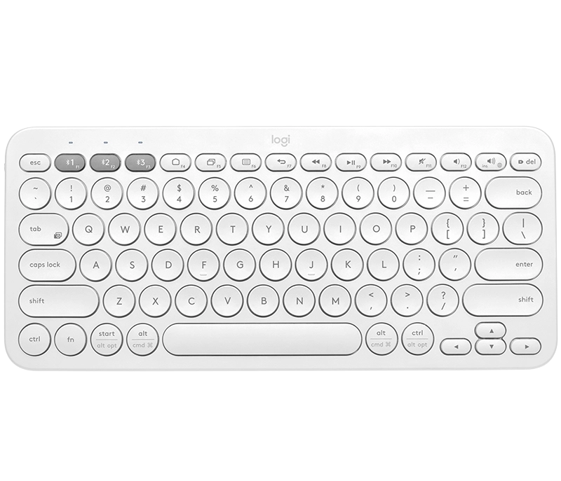 Logitech 920-009584 tastatūra Universāls Bluetooth sistēma QWERTZ Vācu Balts