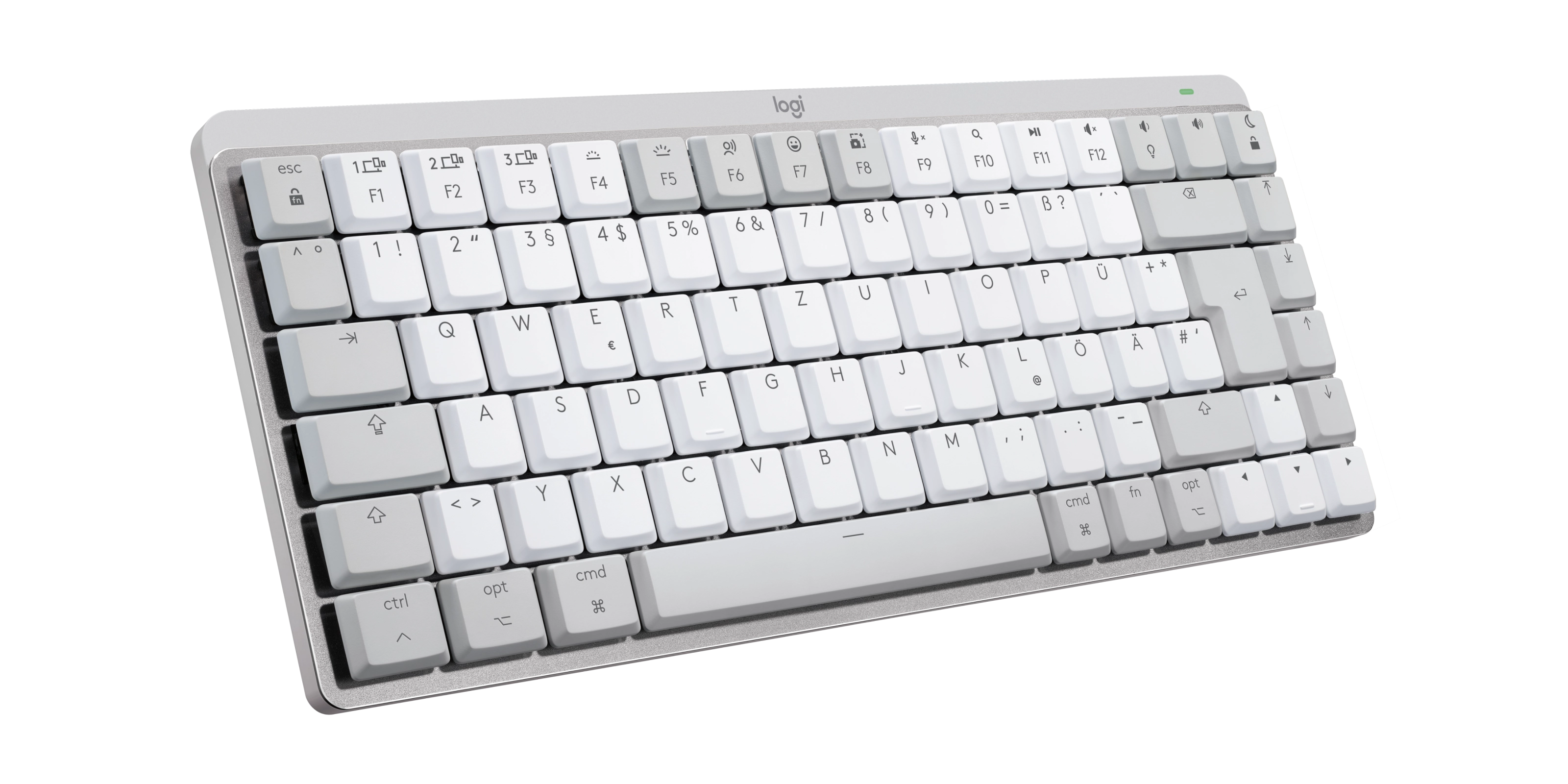 Logitech 920-010794 tastatūra Birojs RF bezvadu sakari + Bluetooth QWERTZ Vācu Pelēks
