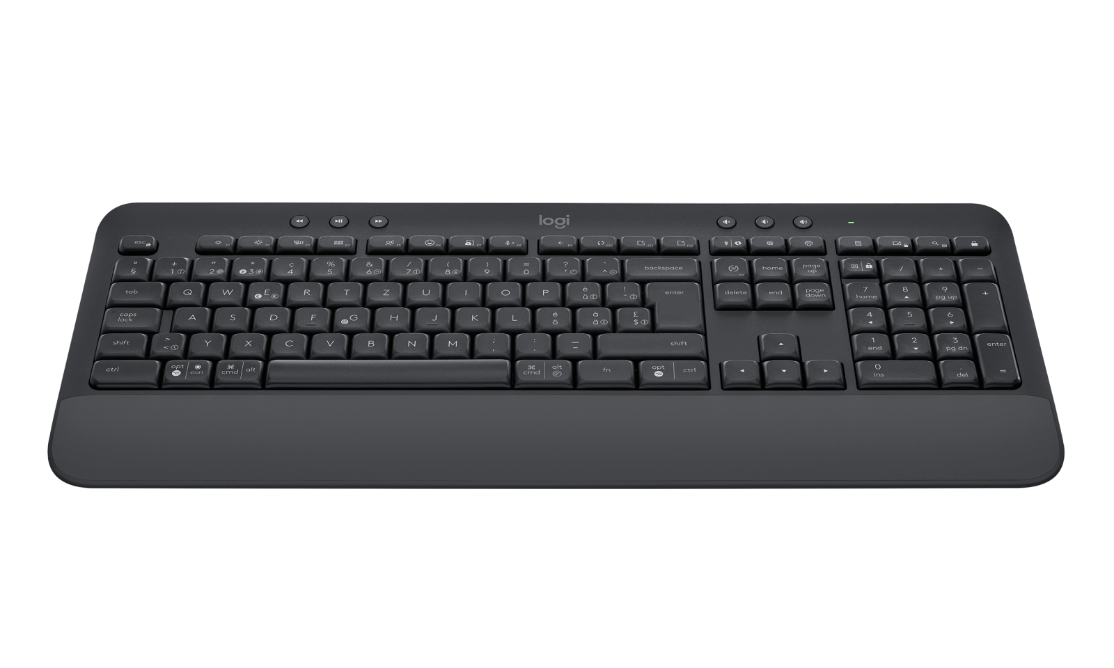Logitech 920-010912 tastatūra Birojs Bluetooth sistēma QWERTZ Swiss Grafīts