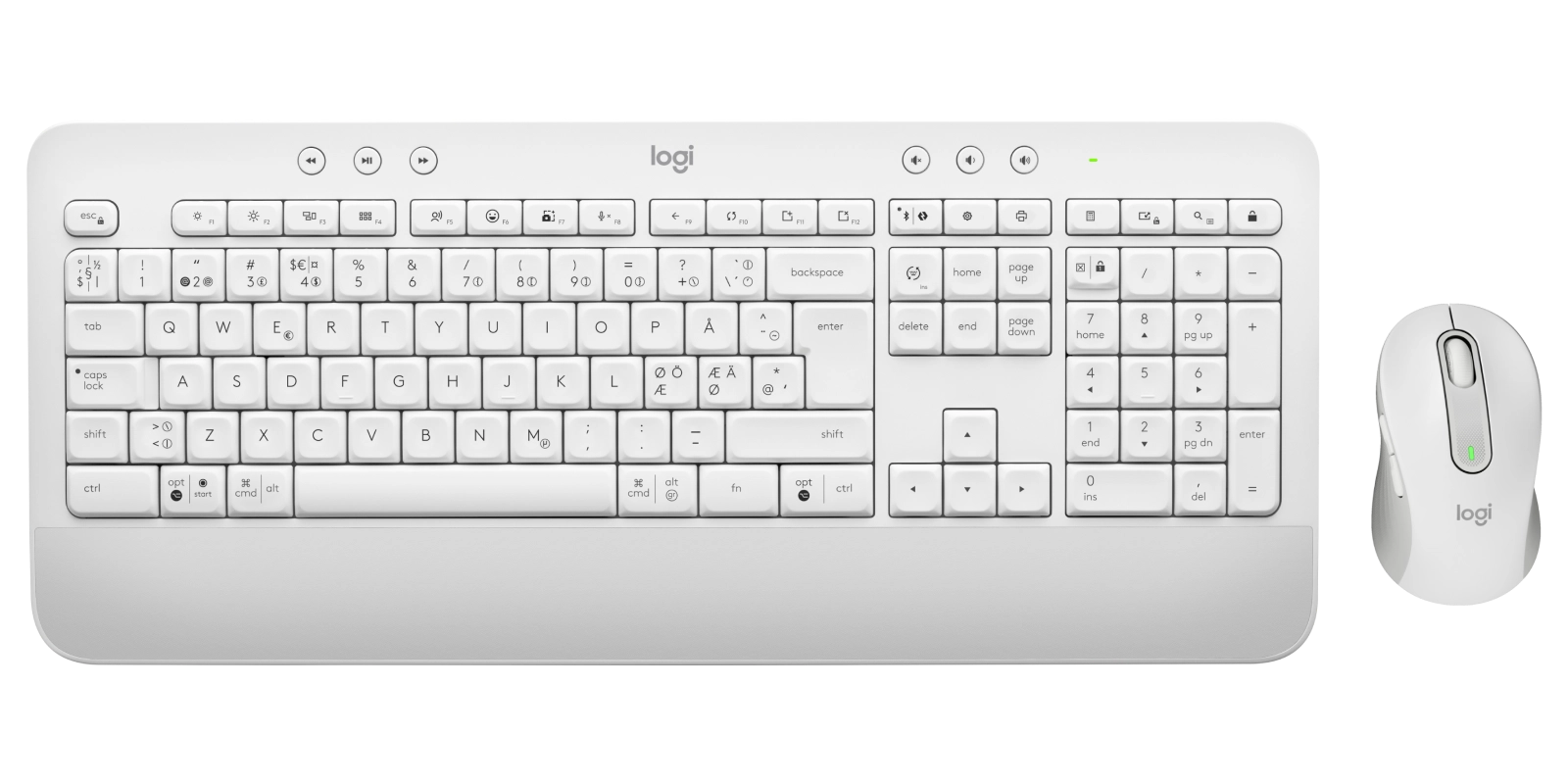 keyboard Signature MK650 Combo for Business white Nordic