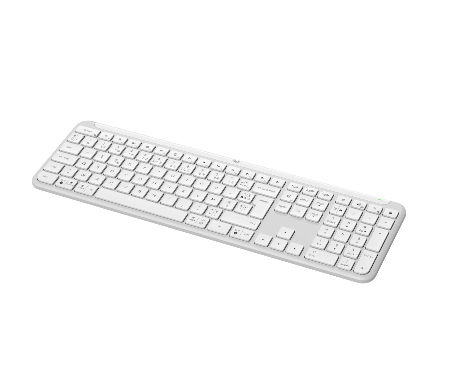 Logitech 920-012454 tastatūra Birojs RF bezvadu sakari + Bluetooth AZERTY Franču Balts