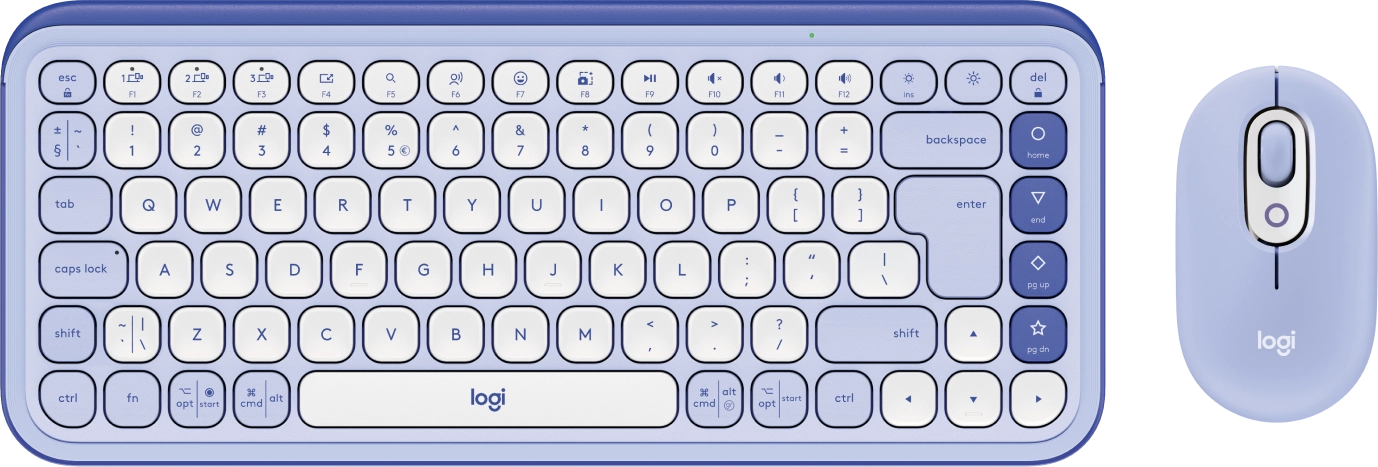 Logitech 920-013078 tastatūra Pele iekļauta Universāls Bluetooth sistēma QWERTY US International Ceriņi, Balts