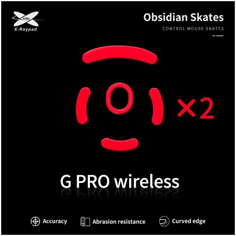 X-Raypad Obsidian Skates Logitech G Pro