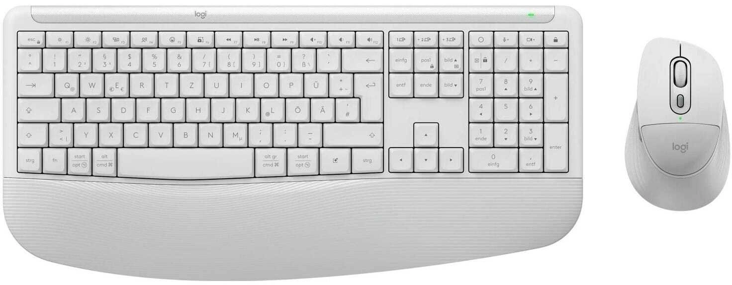 Perifērijas komplekts Logitech Signature Comfort Plus Combo MK880 Off White