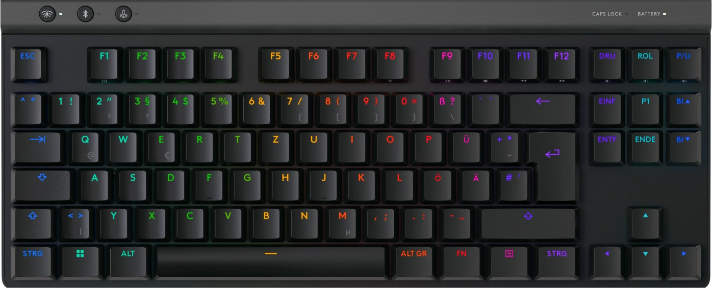 Logitech G 920-012542 tastatūra spēļu USB + RF bezvadu + Bluetooth QWERTZ vācu melns