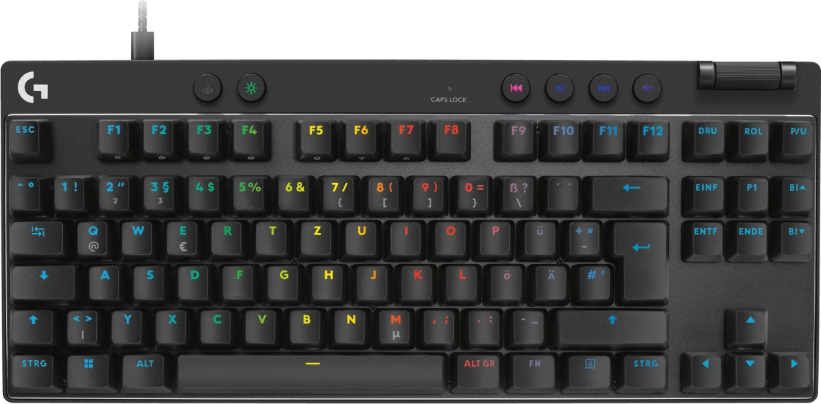 Logitech G 920-013228 tastatūra Speļu USB QWERTZ Vācu Melns