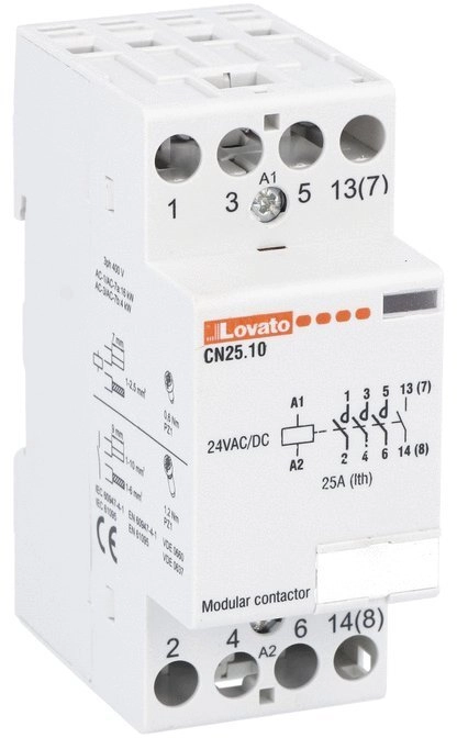 Lovato Electric Modular contactor 25A 4Z