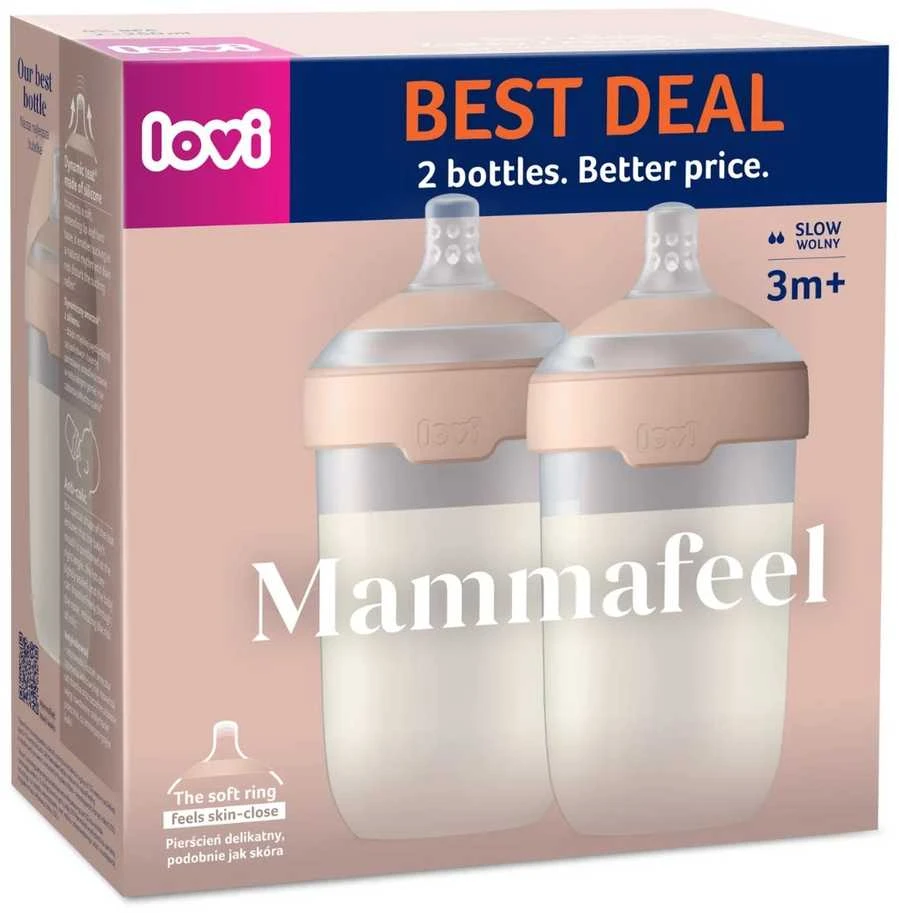 LOVI buteliukai MAMMAFEEL 2x250 ml. 0596