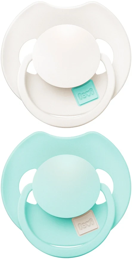 LOVI silikoniniai dinaminiai čiulptukai Prime  Lagoon/Mint