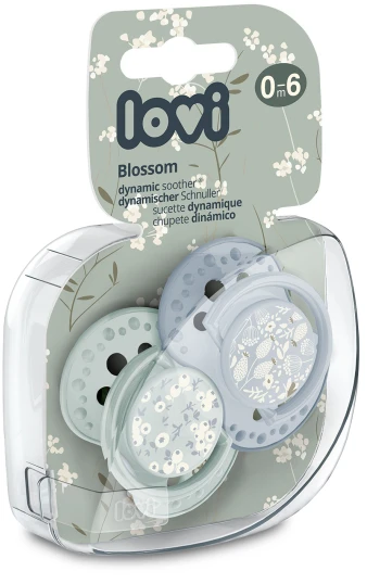 LOVI silicone dynamic pacifiers Blossom Blue