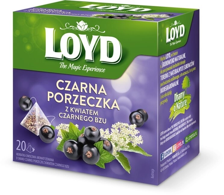 Loyd Herbata Czarna porzeczka z kwiatem