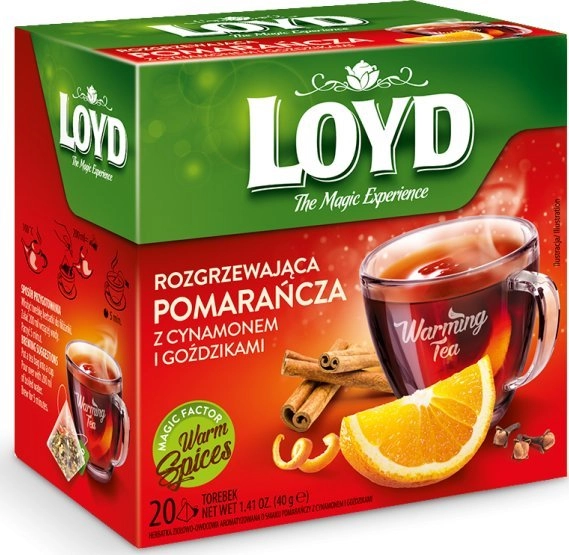 Loyd Herbata rozgrzewająca o smaku pomarańczy